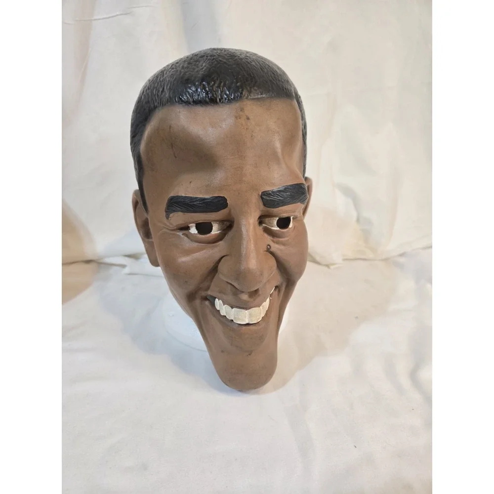 Barack Obama President FULL MASK Halloween Presidential Politics Vintage